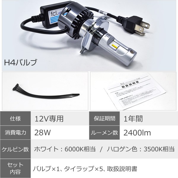 ファン付 Fcl Ledヘッドライト フルキット バイク用h4 Fcl 業販専用サイト Hid Led カーパーツ販売ならエフシーエル