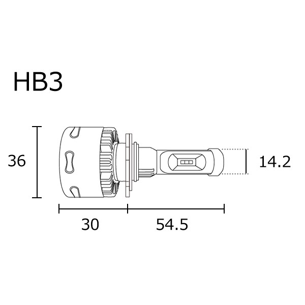 fcl.業販｜ HB3 LEDヘッドライト フォグランプ ハイビーム バルブ ホワイト 純白色 ハロゲン色 電球色 イエロー 黄色 6000K  4800lm ファン付き 車検対応 12V 車専用 左右分2個入り | 【fcl.業販専用】LED・HIDの専門店 fcl. (エフシーエル)