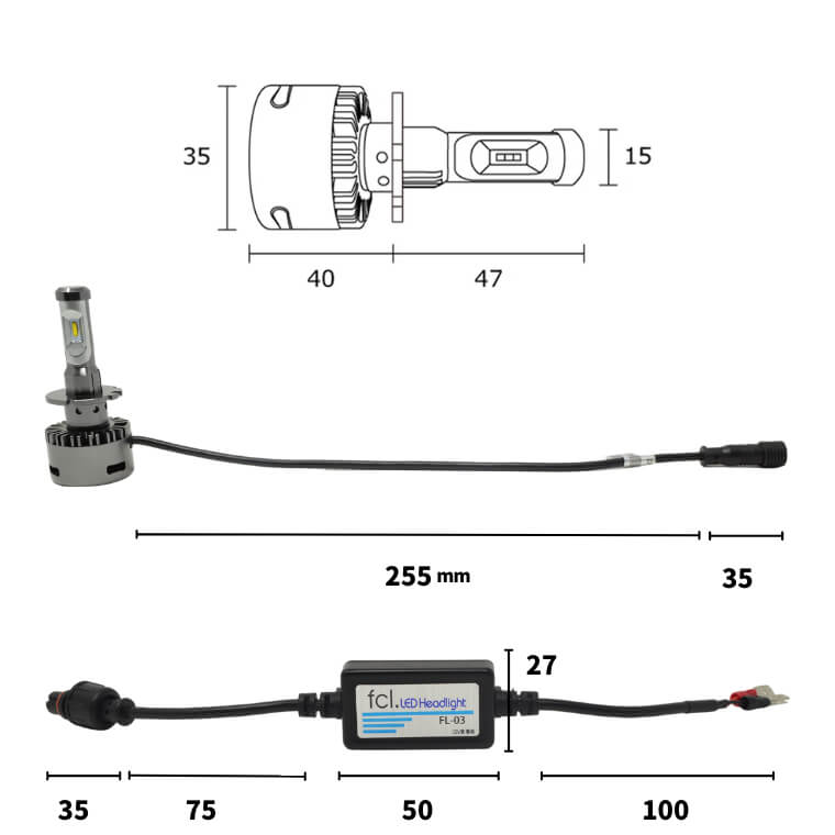 30日まで15%OFF】【配線加工型】D2R/D4R/D2S/D4S 純正HID用 LED化キット 加工タイプ LEDヘッドライト ホワイト |  【fcl.業販専用】LED・HIDの専門店 fcl. (エフシーエル)